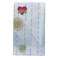 日繊商工 FOR YOUシール付き/今治タオルギフト(花柄ベージュ)/包装済 HI882BE-foryou-10 1セット(10個入)（直送品）