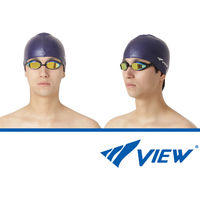 VIEW(ビュー) 水泳 ゴーグル クッション付きレーシングゴーグル AILE ミラータイプ SKGO V240SAM 1セット（2個）（直送品）