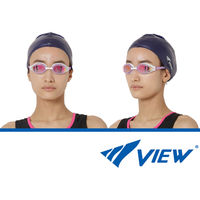 VIEW(ビュー) 水泳 ゴーグル クッション付きレーシングゴーグル AILE ミラータイプ LVP V240SAM 1セット（2個）（直送品）