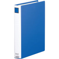 キングファイル　スーパードッチ　脱着イージーGXシリーズ　A4タテ　とじ厚30mm　青　キングジム　両開きパイプファイル　2473GXAアオ（わけあり品）