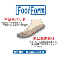 フットフォームフィットクロスサンダル ブラック（黒） M（22.5～23.0cm） 871 コマリヨー ナースサンダル（わけあり品）