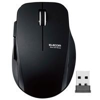 ワイヤレスマウス 無線 2.4GHz 5ボタン ブルーLED 静音 ブラック M-FBL01DBXSBK エレコム 1個（わけあり品）