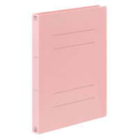 アスクル フラットファイル PP製 A4タテ 厚とじ 背幅28mm FF-P2S ピンク（桃） 5冊 オリジナル（わけあり品）