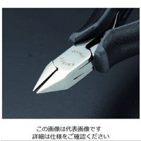 エスコ 115mm 精密用ニッパー(ESDグリップ) EA535KC-13 1丁(1本)（わけあり品）