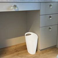 平和工業 くず入れ トラッシュポット 3.5L ホワイト ゴミ箱 ダストボックス 持ち手付き おしゃれ 1個