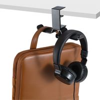 ナカバヤシ アルミニウムダブルフック ブラック HPH-001BK 1個