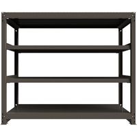 ICHIMAI 重量ボルトレスラック 段荷重1000Kg H1500×W1800×D750 天地4段 単体グレー TH1000-567T4（直送品）