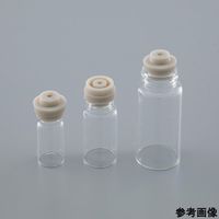 アズワン スクリュー管瓶用穴付きゴム栓 シリコンゴム 4-6370-01 1個（直送品）