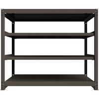 ICHIMAI 重量ボルトレスラック 段荷重1000Kg H1500×W1800×D900 天地4段 単体グレー TH1000-569T4（直送品）