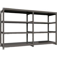 ICHIMAI 重量ボルトレスラック 段荷重1000Kg H1800×W1500×D750 天地4段 連結グレー TH1000-657R4（直送品）