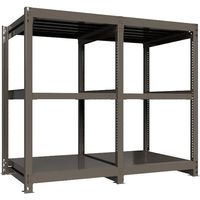 ICHIMAI 重量ボルトレスラック 段荷重1000Kg H1500×W900×D900 天地3段 連結グレー TH1000-539R3（直送品）