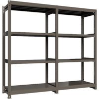 ICHIMAI 重量ボルトレスラック 段荷重1000Kg H2100×W1200×D600 天地4段 連結グレー TH1000-746R4（直送品）