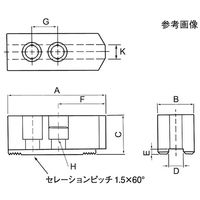 ジーネット 北川鉄工所 油圧・エアチャック用 PーHO/Bー200/N 樹脂生爪 P-HO-10-H42 1組 64-3269-33（直送品）