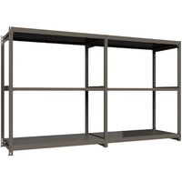 ICHIMAI 重量ボルトレスラック 段荷重1000Kg H2100×W1800×D900 天地3段 連結グレー TH1000-769R3（直送品）