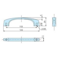 ホシモト 取手 K-37-2 1個 62-2979-32（直送品）