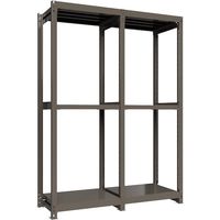 ICHIMAI 重量ボルトレスラック 段荷重1000Kg H2400×W900×D600 天地3段 連結グレー TH1000-836R3（直送品）