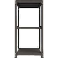 ICHIMAI 重量ボルトレスラック 段荷重1000Kg H1800×W900×D750 天地3段 単体グレー TH1000-637T3（直送品）