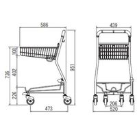 大和産業 レギュラーカート SV502ーC100 1台 537-8603（直送品）