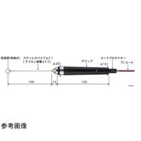 安立計器 高精度耐薬品用温度計 内部用温度センサセット HRM-120E+BSM-22E-015-TC1-ASP 1セット（直送品）