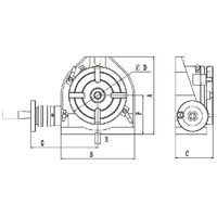 ジーネット 縦横兼用ロータリテーブル GSHV-3 1台 64-3260-77（直送品）