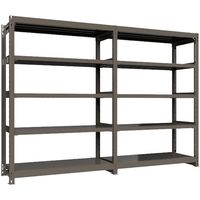 ICHIMAI 重量ボルトレスラック 段荷重1000Kg H2100×W1500×D600 天地5段 連結グレー TH1000-756R5（直送品）