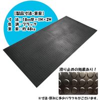 広島化成 スパイクマット ブラック SPKIKE-1000-BK 1枚 430-2703（直送品）