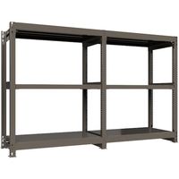 ICHIMAI 重量ボルトレスラック 段荷重1000Kg H1500×W1200×D600 天地3段 連結グレー TH1000-546R3（直送品）