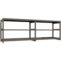 ICHIMAI 重量ボルトレスラック 段荷重1000Kg H1200×W1800×D750 天地3段 連結グレー TH1000-467R3（直送品）