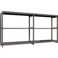 ICHIMAI 重量ボルトレスラック 段荷重1000Kg H1800×W1800×D600 天地3段 連結グレー TH1000-666R3（直送品）