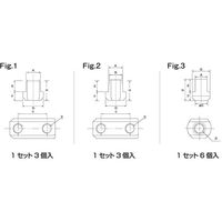 ジーネット 北川鉄工所 油圧・エアチャック用 Tナット(ジョーナット) T-HJ-12 1組 64-3269-91（直送品）