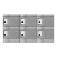 MTセキュリティジャパン 小物入れロッカー(IC錠) 3列2段/6人用 T-280E-IC3-2 1セット 64-9603-35（直送品）