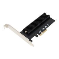 アイネックス ヒートシンク搭載 M.2 NVMe SSD変換PCIeカード AIF-10 1個 67-9238-53（直送品）
