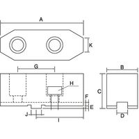 ジーネット 帝国チャック(ソール)用 ALーMSE アルミ生爪 AL-MSE-7-H63 1組 64-3272-20（直送品）