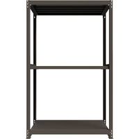 ICHIMAI 重量ボルトレスラック 段荷重1000Kg H2400×W1500×D750 天地3段 単体グレー TH1000-857T3（直送品）