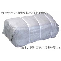アズワン コンテナバック丸形 反転ベルト付 1100Φ×1100H 10枚入 62-8147-20 1パック(10枚)（直送品）
