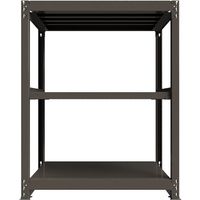 ICHIMAI 重量ボルトレスラック 段荷重1000Kg H1500×W1200×D750 天地3段 単体グレー TH1000-547T3（直送品）
