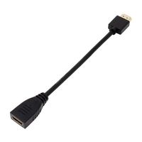 アイネックス スリム&ソフト ハイスピードHDMI延長ケーブル 0.1m AMC-HDES01V20 1個 67-9205-68（直送品）