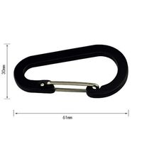 Trimate 組み合わせ用 カラビナ サイズ6 TR-KBN002-BK 1個 67-4918-84（直送品）