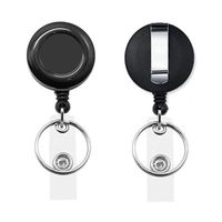 Trimate クリップ付きリールストラップ 10個セット TR-STP026-BK-10 1セット(10個) 67-4921-33（直送品）