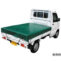 大自工業 軽トラックシート エステル帆布(ゴムバンド10本付) 本体サイズ1.74m×2.4m TK-10 1個 65-0502-70（直送品）