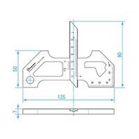 新潟精機 溶接ゲージ 一般校正付 WG-5 1個 64-3180-71（直送品）