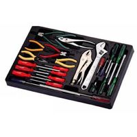 JTC 7段工具箱(黒色)&工具セット JTC3931BKSET 1個 569-3022（直送品）