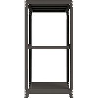 ICHIMAI 重量ボルトレスラック 段荷重1000Kg H1800×W900×D600 天地3段 単体グレー TH1000-636T3（直送品）