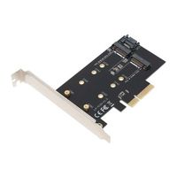 アイネックス M.2 NVMe SSD変換PCIeカード SATAコンボ AIF-09 1個 67-9238-52（直送品）
