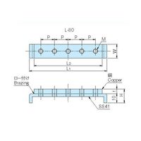 ホシモト アース端子 L-80 1個 62-2980-14（直送品）