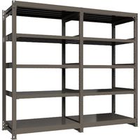 ICHIMAI 重量ボルトレスラック 段荷重1000Kg H2100×W1200×D750 天地5段 連結グレー TH1000-747R5（直送品）