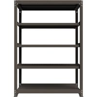 ICHIMAI 重量ボルトレスラック 段荷重1000Kg H2100×W1500×D600 天地5段 単体グレー TH1000-756T5（直送品）
