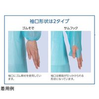 日昭産業 ディスポエプロン(個包装) 1セット(60枚×4箱入) 51603 1セット(240枚) 67-6647-06（直送品）