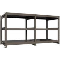 ICHIMAI 重量ボルトレスラック 段荷重1000Kg H1200×W1200×D900 天地3段 連結グレー TH1000-449R3（直送品）