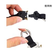 Trimate ワンタッチ ネックストラップ リング付き TR-STP020-BK 1個 67-4921-15（直送品）